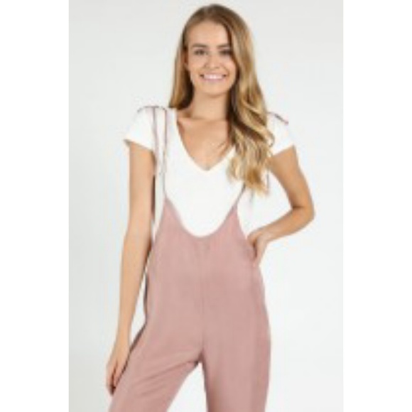 Spaghetti Strap Bell Bottom Jumpsuit - Picture 3 of 8